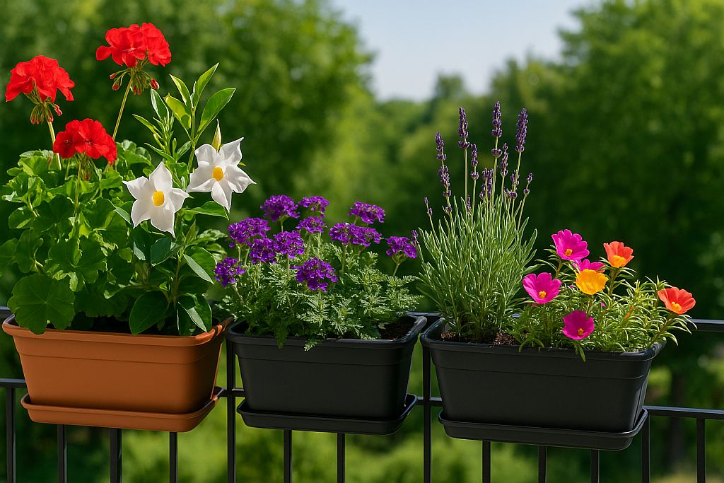 Rośliny balkonowe odporne na słońce – top 5 propozycji od Centrum Ogrodniczego Warszawa